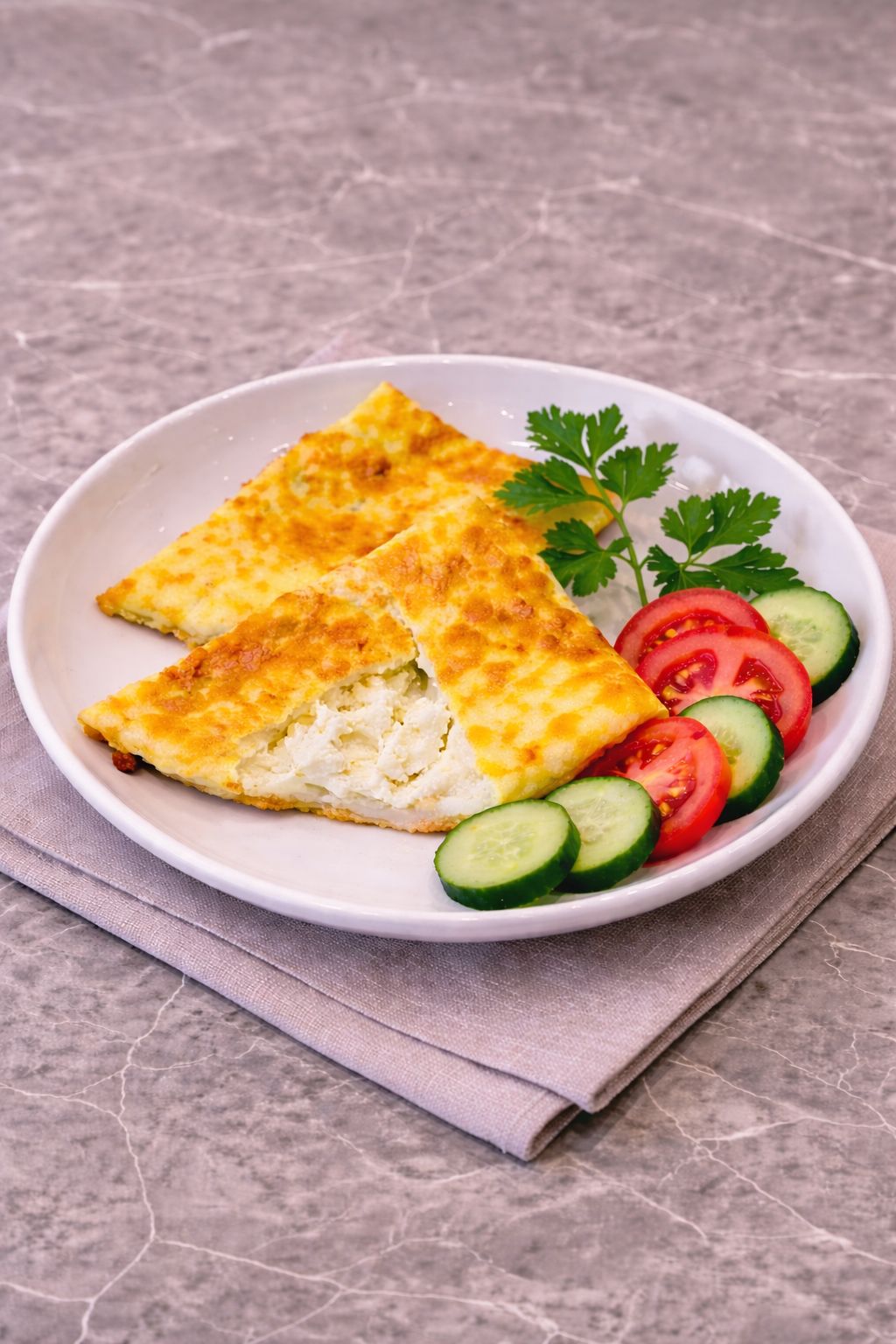 BEYAZ PEYNİRLİ OMLET 